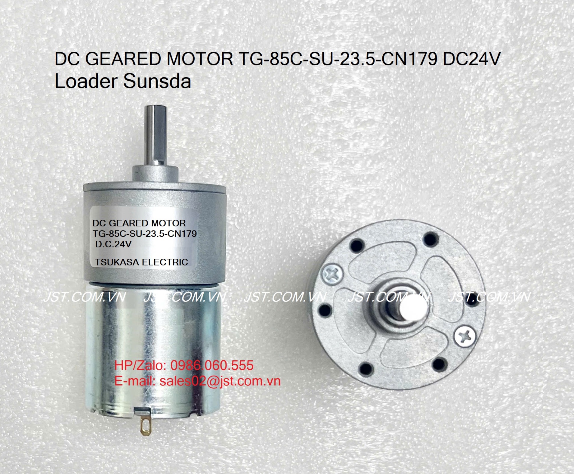 DC GEARED MOTOR TSUKASA TG-85C-SU-23.5-CN179
